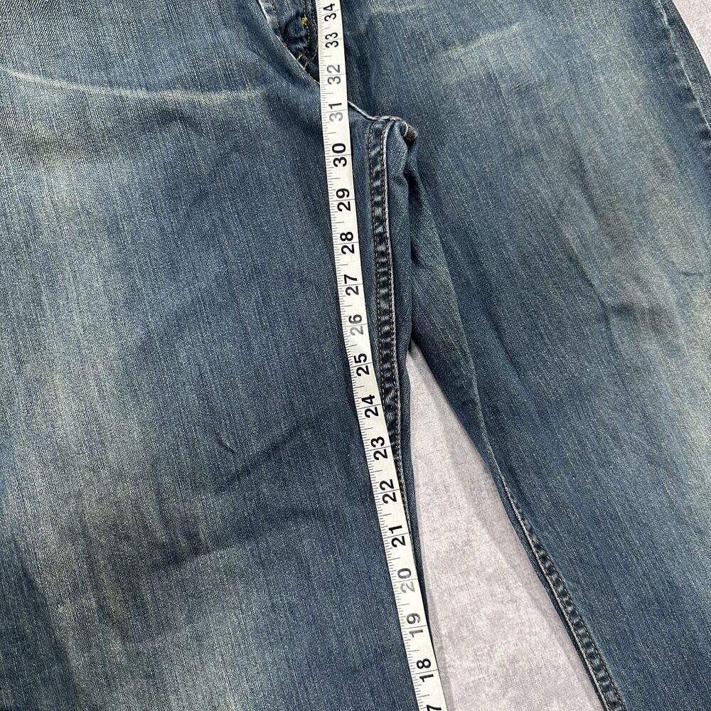 Vintage Levi's 527 Low Boot Cut Size 38x32 Mens Jeans Faded Loose Fit - Picture 10 of 10